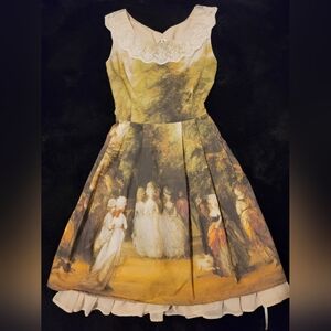 Lady Sloth Vintage Lolita JSK Rococo Print Dress